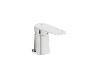 Single lever bidet mixer with diverter